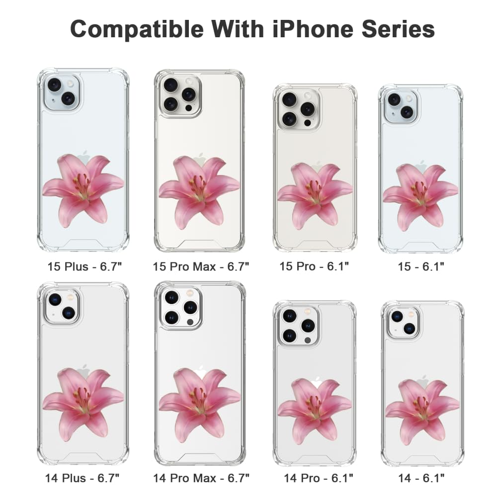 Amazon.com: FANXI Lily Print Phone Case Compatible with iPhone 16